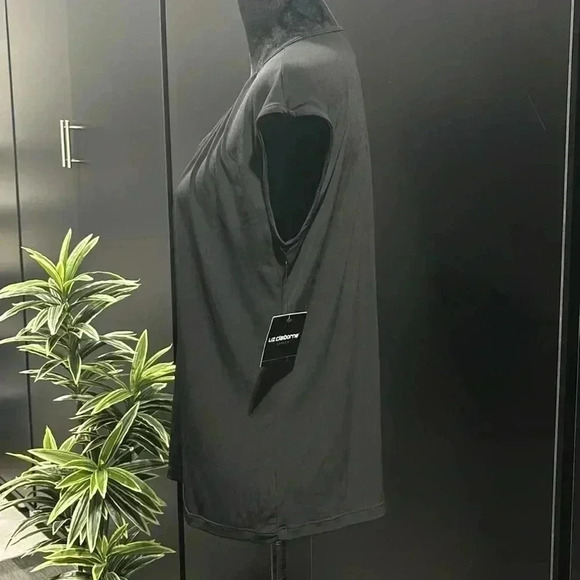 Liz Claiborne Career cap sleeve,round neck/V-neck tie, tank/shell top - Picture 5 of 11